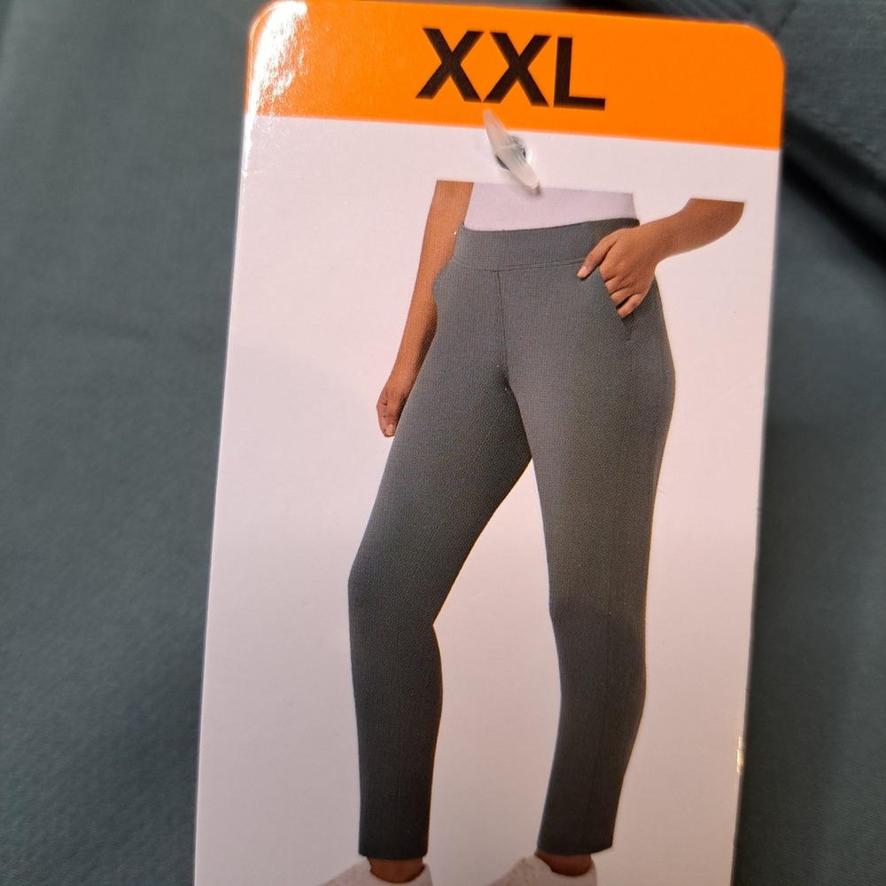32 Degrees Cool Womens Pants XXL Balsam Green NWT Stretch Comfort 1645-182